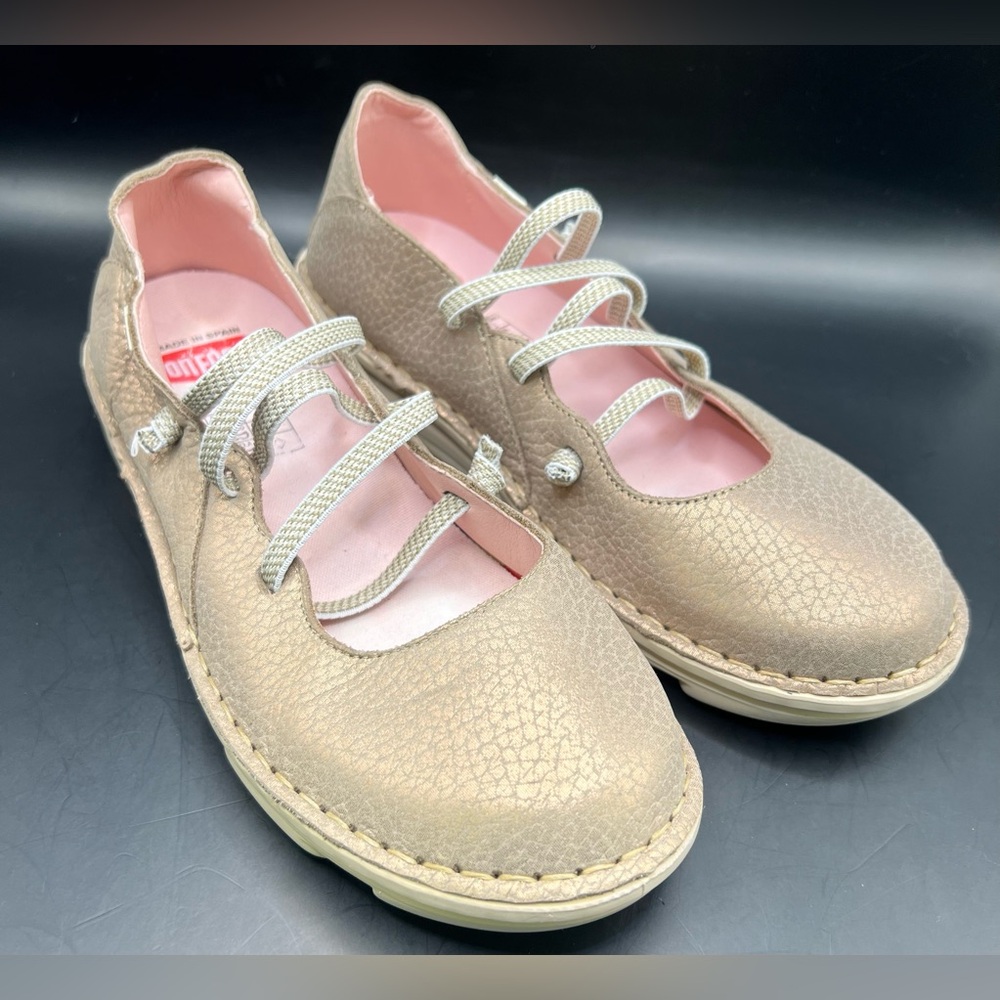 On Foot-‎ Pink Shimmer, Stretch Lace Shoes- Size:37